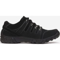 Czarne Skórzane Buty Trekkingowe Boamiel. Czarne buty trekkingowe męskie Born2be, bez zapięcia. Za 149,99 zł.