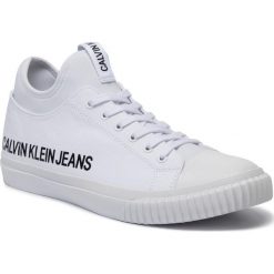 Trampki CALVIN KLEIN JEANS - Icarus B4S0114 White. Białe półbuty męskie Calvin Klein Jeans, na co dzień, bez wzorów, z jeansu, bez zapięcia. W wyprzedaży za 379,00 zł.