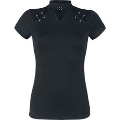 Black Premium by EMP Cordelia Koszulka damska czarny. Czarne koszulki damskie marki Black Premium by EMP, l, bez wzorów, ze stójką, z krótkim rękawem. Za 99,90 zł.