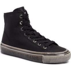 Trampki CALVIN KLEIN JEANS - Deloris B4R0808 Black. Czarne półbuty damskie Calvin Klein Jeans, bez wzorów, z jeansu, bez zapięcia. W wyprzedaży za 419,00 zł.