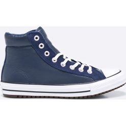 Converse - Trampki by Chuck Taylor. Niebieskie trampki męskie marki Converse, ze skóry, na sznurówki. W wyprzedaży za 299,90 zł.