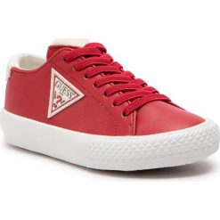 Sneakersy GUESS - Curt FI5CUR ELE12 RED. Czerwone półbuty dziewczęce Guess, bez zapięcia. Za 239,00 zł.