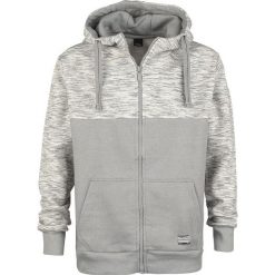 Bluzy męskie: Sublevel Men's Melange Zip Hoodie Bluza z kapturem rozpinana odcienie szarego