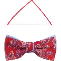 Czerwona mucha w niebieski wzór paisley A175. Czerwone muszki męskie Modini Moda Męska, na co dzień, bez wzorów, z tkaniny, eleganckie. Za 58,50 zł.