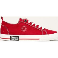 Big Star - Tenisówki. Czerwone trampki męskie BIG STAR, bez wzorów, z gumy, retro, bez zapięcia. Za 129,90 zł.