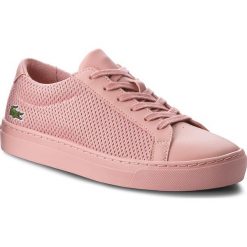 Sneakersy LACOSTE - L.12.12 318 2 Caj 7-36CAJ001213C Pnk/Pnk. Różowe półbuty damskie marki Lacoste, na co dzień, bez wzorów, ze skóry ekologicznej, bez obcasa, na płaskiej podeszwie, bez zapięcia. W wyprzedaży za 259,00 zł.