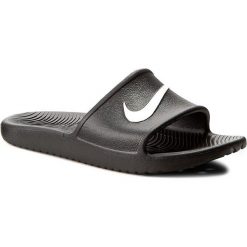 Klapki NIKE - Kawa Shower 832528 001 Black/White. Czarne klapki męskie Nike, z tworzywa sztucznego. Za 84,99 zł.