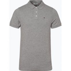 Tommy Jeans - Męska koszulka polo, szary. Szare koszulki męskie Tommy Jeans, m, bez wzorów, z bawełny, klasyczne, bez rękawów. Za 269,95 zł.