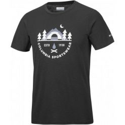 Columbia Męski T-Shirt Nelson Point Graphic Short Sleeve Tee Shark, M. Czarne t-shirty męskie marki Columbia, m, z krótkim rękawem. W wyprzedaży za 109,00 zł.