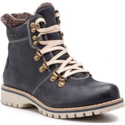 Trapery LASOCKI - WI16-218169 Granatowy. Niebieskie trapery damskie Lasocki, ze skóry, klasyczne, bez obcasa, bez zapięcia. Za 229,99 zł.