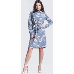 Niebieska Sukienka Make Money. Niebieskie sukienki damskie other, xl, w kwiaty, bez kołnierzyka, bez rękawów, mini. Za 69,99 zł.