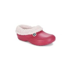 Chodaki Crocs CLASSIC BLITZEN III CLOG. Różowe klapki damskie Crocs, bez wzorów, bez obcasa. Za 153,30 zł.