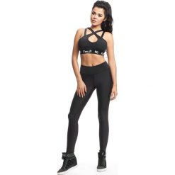 Stanik SEXY - czarny. Czarne topy damskie FJ!, m, bez wzorów, z elastanu, do biegania. Za 139,00 zł.