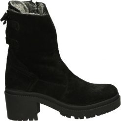 Botki - 107050 SUE BL. Czarne botki damskie na zamek Venezia, ze skóry. Za 299,00 zł.