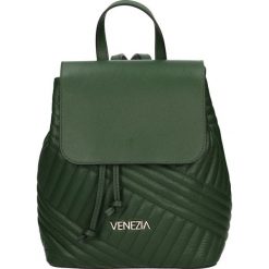 Plecak - 101-113-O S C. Żółte plecaki damskie Venezia, ze skóry. Za 349,00 zł.
