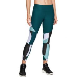 Spodnie damskie: Under Armour Legginsy damskie Balance Printed Crop zielone r. L (1305434-716)