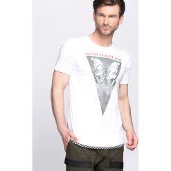 T-shirty męskie z nadrukiem: Biała Koszulka Eerie