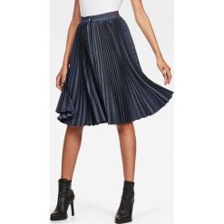 G-Star Raw - Spódnica. Niebieskie spódniczki damskie G-Star RAW, na co dzień, xs, bez wzorów, z poliesteru, retro, z podwyższonym stanem, midi, rozkloszowane. W wyprzedaży za 679,90 zł.