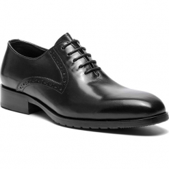 Półbuty WITTCHEN - 87-M-815-1 Czarny. Czarne buty wizytowe męskie Wittchen, z materiału. W wyprzedaży za 339,00 zł.