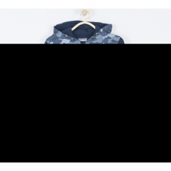 Bluza. Niebieskie bluzy chłopięce z kapturem marki FREE AND WILD, z nadrukiem, z długim rękawem, długie. Za 99,90 zł.
