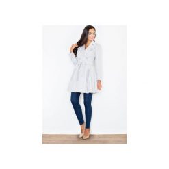 Płaszcz M403 Szary. Szare płaszcze damskie FIGL, na jesień, xl. Za 249,00 zł.
