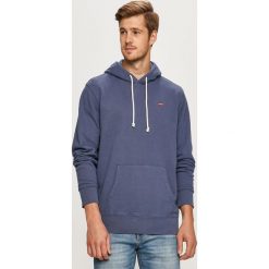 Levi's - Bluza. Niebieskie bluzy męskie Levi's®, s, bez wzorów, z bawełny, z kapturem, bez rękawów, z kapturem. Za 279,90 zł.