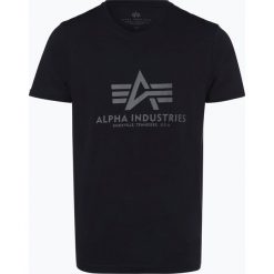 Alpha Industries - T-shirt męski, niebieski. Niebieskie t-shirty męskie z nadrukiem Alpha Industries, l. Za 89,95 zł.