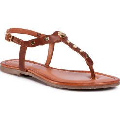 Sandały MEXX - Sandal Evy-Lynn MXOM0015W Tan 2003. Pomarańczowe klapki damskie Mexx, z aplikacjami, ze skóry, bez obcasa, na obcasie. Za 299,00 zł.