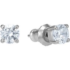 Swarovski - Kolczyki Attract. Szare kolczyki damskie Swarovski, z kryształem, metalowe. Za 199,90 zł.