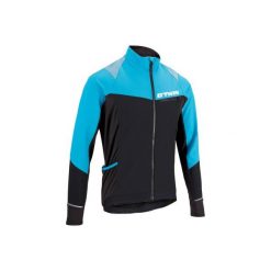 Kurtka na rower 500 męska. Czarne odzież rowerowa męska marki ROCKRIDER, m, rowerowe. W wyprzedaży za 129,99 zł.