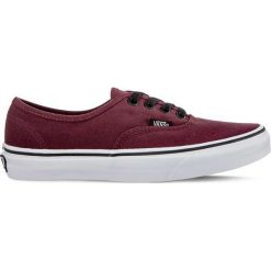 Kultowe, Bordowe Vansy Authentic 5U8. Czerwone trampki i tenisówki damskie Molly.pl, bez wzorów, z gumy, bez zapięcia. Za 259,00 zł.