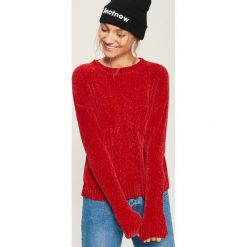 Szenilowy sweter - Czerwony. Czerwone bez kategorii marki Sinsay, s. Za 59,99 zł.