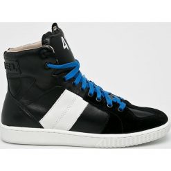 Diesel - Buty. Czarne sneakersy męskie Diesel, ze skóry, bez zapięcia. W wyprzedaży za 399,90 zł.