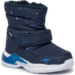 Śniegowce KANGAROOS - Icerush Sl 02047 000 4206 Dk Navy/Brilliant Blue. Niebieskie śniegowce chłopięce KangaROOS, bez zapięcia. Za 189,00 zł.