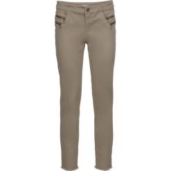Spodnie twillowe bonprix jasnooliwkowy. Zielone spodnie damskie bonprix. Za 79,99 zł.