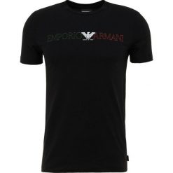 Emporio Armani Tshirt z nadrukiem nero. Szare t-shirty męskie z nadrukiem marki Emporio Armani, l, z bawełny, z kapturem. Za 509,00 zł.