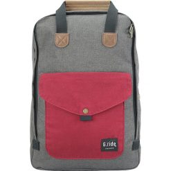 Plecaki męskie: Plecak w kolorze czerwono-szarym – 40 x 27 x 12 cm