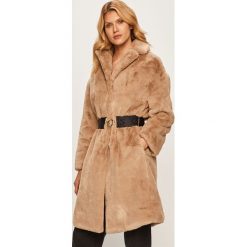 Guess Jeans - Płaszcz. Czarne kurtki damskie Guess Jeans, s, w paski, z poliesteru, bez kaptura. Za 1049,00 zł.