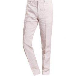 Chinosy męskie: 120% Lino PANTALONE UOMO STRIPE Spodnie materiałowe natural