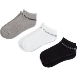 Zestaw 3 par niskich skarpet unisex Reebok - Act Core Ankle Sock 3p DU2923 White/Black/Mgreyh. Szare skarpetki damskie Reebok, bez wzorów, z elastanu. Za 24,95 zł.