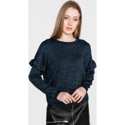 Vero Moda Tinsel Sweter Niebieski. Niebieskie bluzy damskie Vero Moda, s, bez wzorów, z poliesteru, bez rękawów, bez kaptura. Za 200,95 zł.
