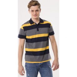 Szaro-Żółta Koszulka Work Ethic. Szare koszulki męskie Born2be, xl, bez wzorów, z tkaniny, polo, bez rękawów. Za 49,99 zł.