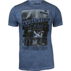 Męska Koszulka (T-shirt) - Brave Soul - Niebieska, Motyw Rokowy TSBRSSS18OZZYBblue. Niebieskie koszulki męskie Brave Soul, m, z nadrukiem, z tkaniny, casualowe, bez kołnierzyka, bez rękawów. Za 59,00 zł.