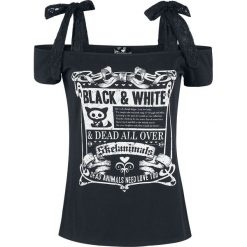 Skelanimals Black & White Koszulka damska czarny. Czarne bluzki damskie marki Skelanimals, s, z napisami. Za 121,90 zł.