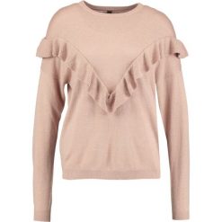 Swetry klasyczne damskie: YAS YASLORY FLOUNCE Sweter mahogany rose