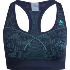 Biustonosze sportowe: ODLO SEAMLESS MEDIUM SPORT Biustonosz sportowy peacoat/mint leaf