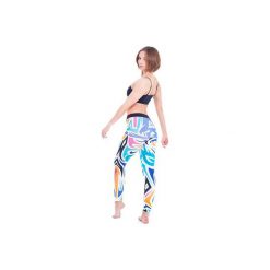Mut Leggins (Colourful). Niebieskie legginsy damskie marki OKUAKU, xl, z nadrukiem, z elastanu. Za 159,00 zł.