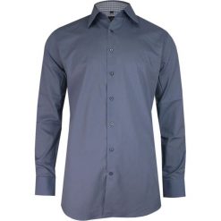 Popielata Elegancka Koszula Męska z Długim Rękawem, 100% Bawełna -CHIAO- Taliowana KSDWCHIAOM2A031C. Szare koszule męskie Chiao, m, bez wzorów, z bawełny, eleganckie, bez kołnierzyka, z długim rękawem. W wyprzedaży za 49,00 zł.