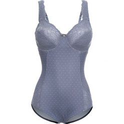 Body minimizer na fiszbinach bonprix szary. Szare body damskie bonprix, z nadrukiem, z koronki. Za 109,99 zł.