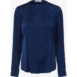 BOSS - Bluzka damska z dodatkiem jedwabiu – Banora8, niebieski. Niebieskie bluzki damskie Boss, bez wzorów, z jedwabiu, eleganckie, bez kołnierzyka, bez rękawów. Za 849,95 zł.